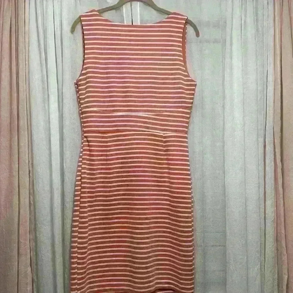 Sunday in Brooklyn Anthropologie orange White Dress Small Item# 9R - Picture 6 of 9